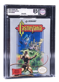 1988 NES Nintendo (USA) "Castlevania" Oval SOQ (Late Production) Sealed Video Game - VGA NM+ 85